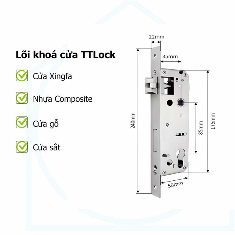 Lõi khóa vân tay Kardos (Inox 304)